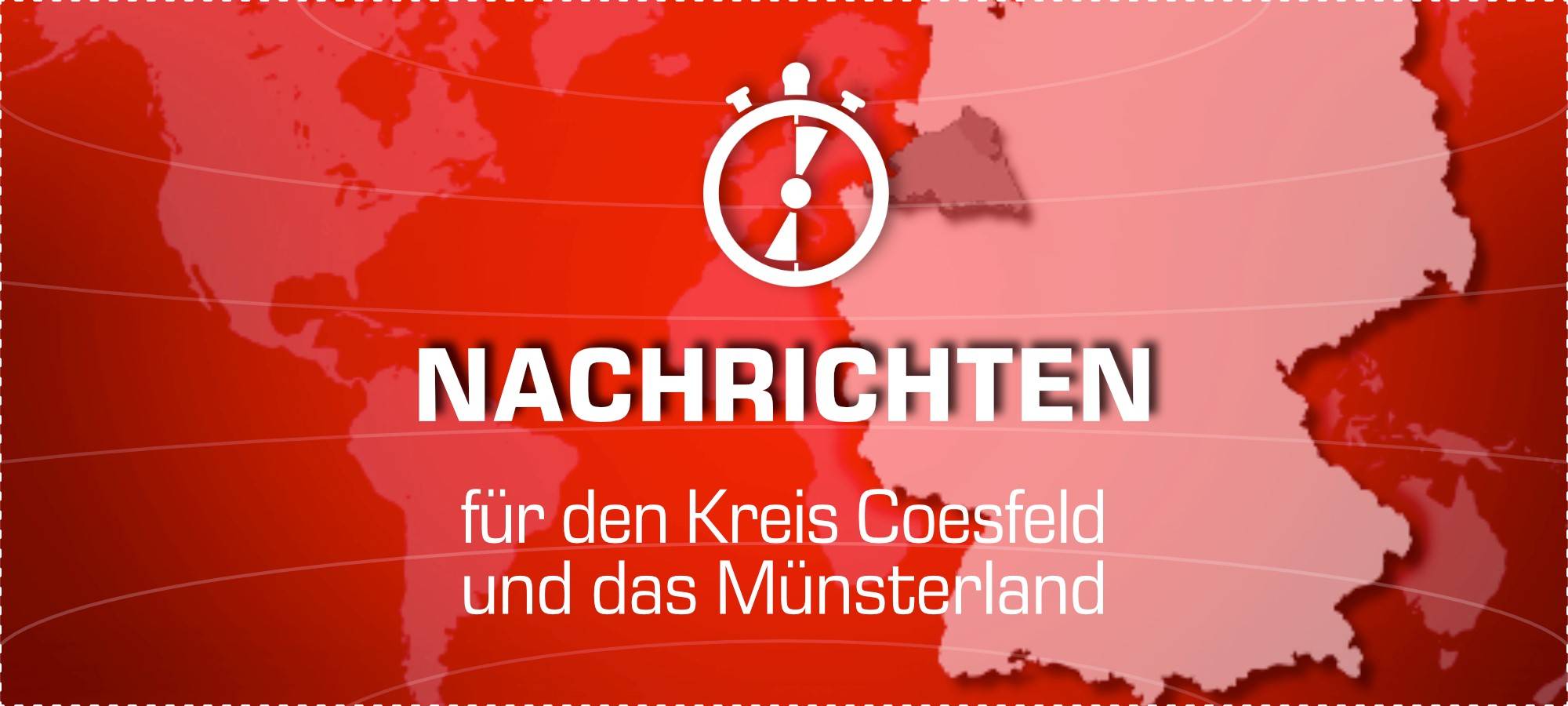 Lokalnachrichten für den Kreis Coesfeld & das Münsterland - jede Stunde zur halben Stunde!