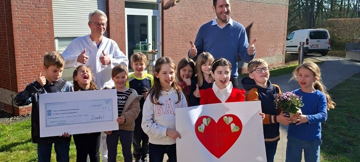 Kinder sammeln 400 Euro für Krankenhaus