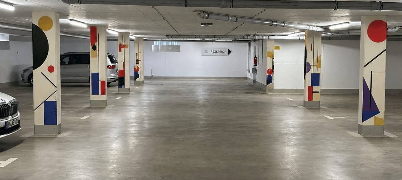 LÜDINGHAUSEN: Tiefgaragen-Kunst
