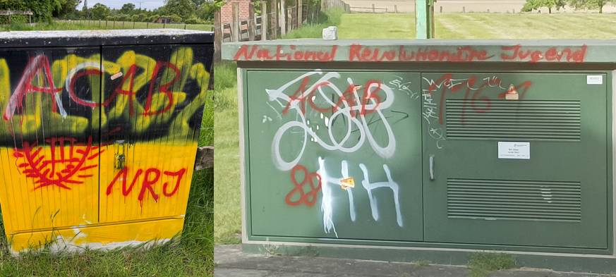 HERBERN: Rechte Schmierereien